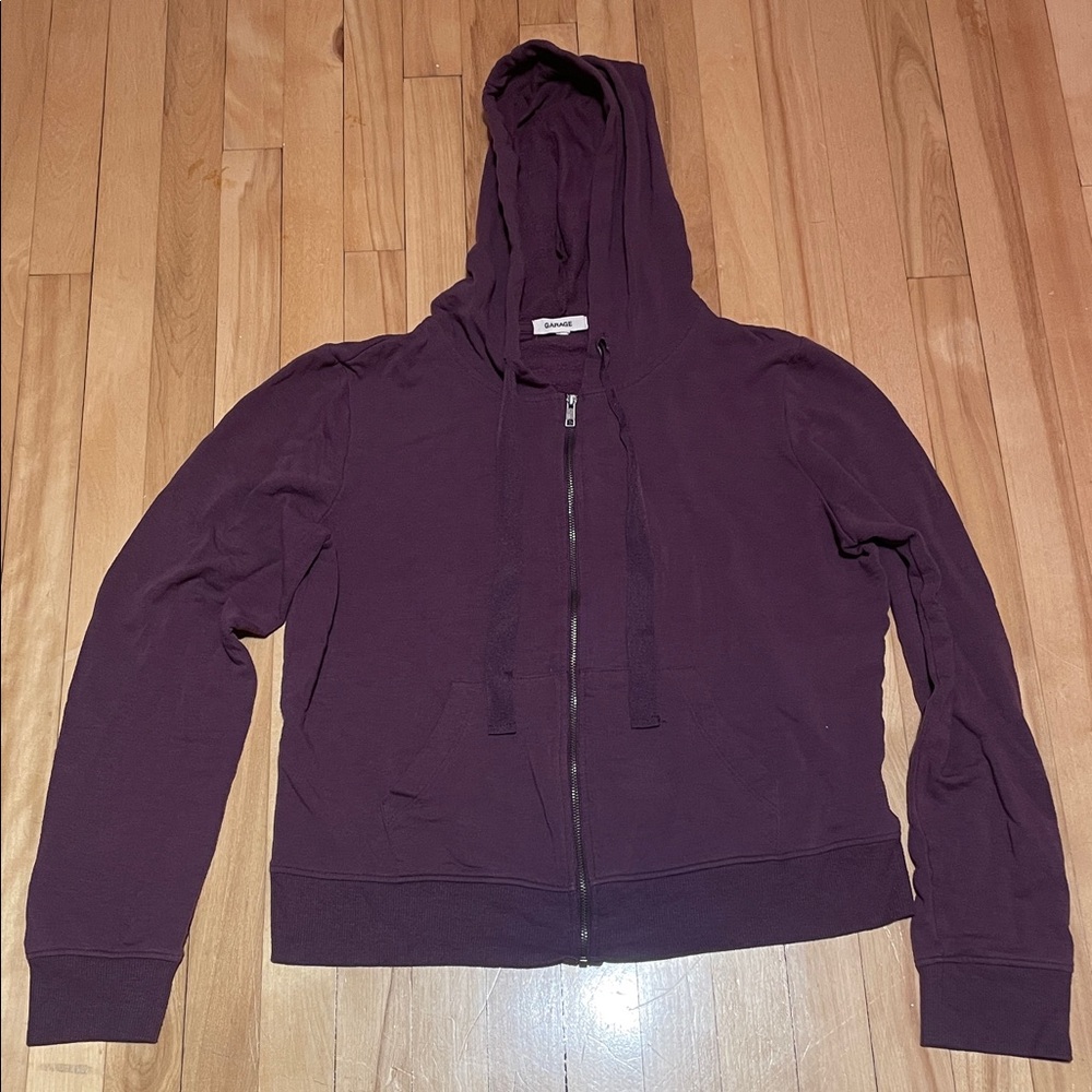 Garage Deep Purple Zip-Up Hoodie